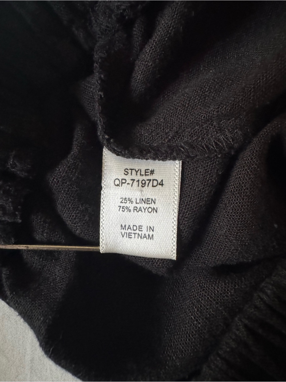Zenana Black Wide Leg Palazzo Pants Pull On Elastic Waist Pockets S - Picture 4 of 10